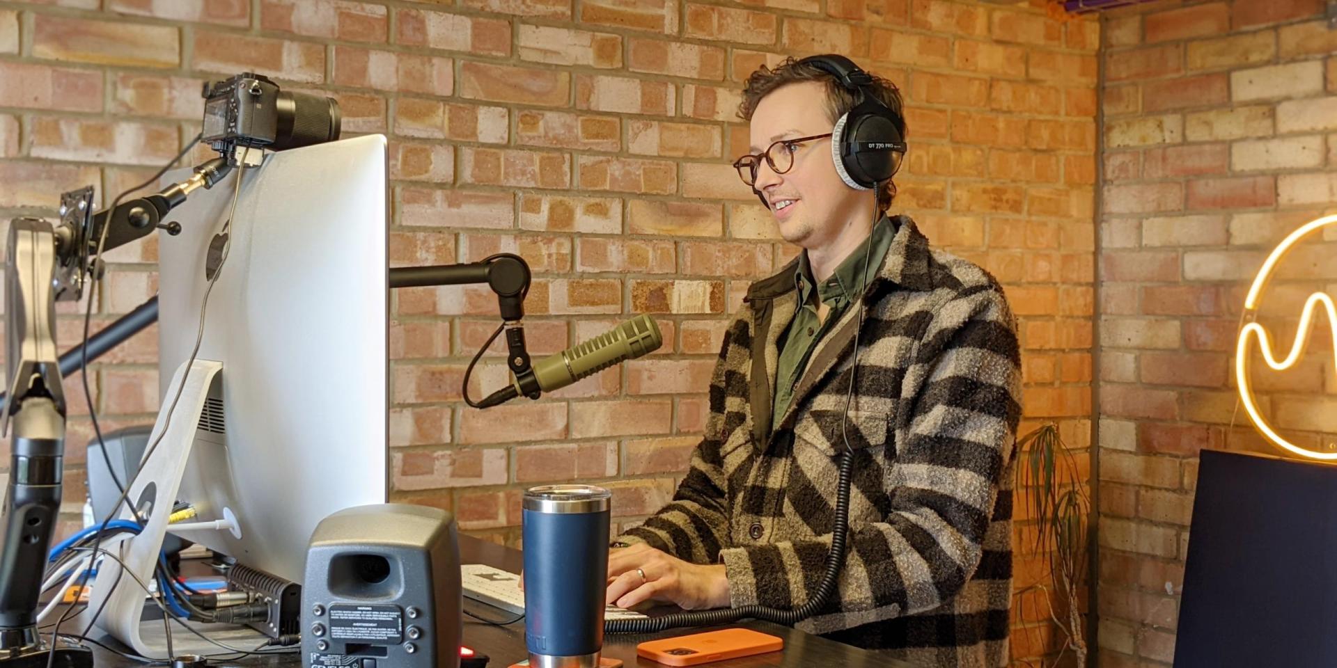 Harry Morton in his studio at The Old Church School in Frome