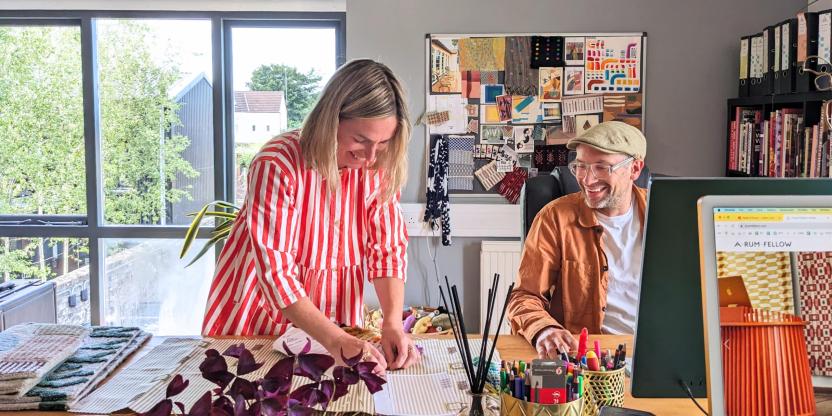 Caroline Lindsell and Dylan O'Shea, founders of A Rum Fellow