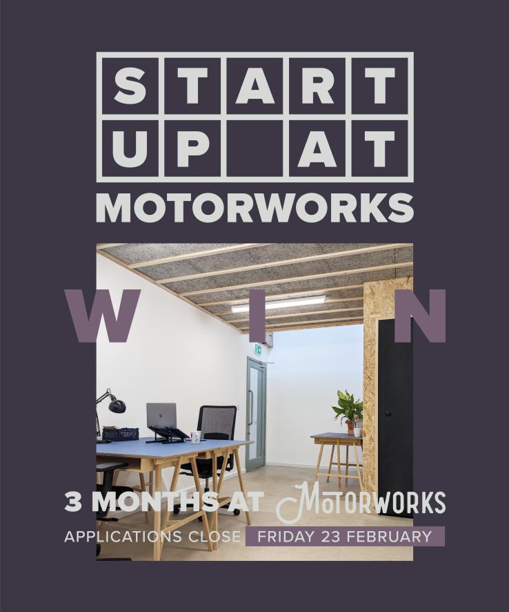 Win 3 month's free office space at Motorworks, Frome.