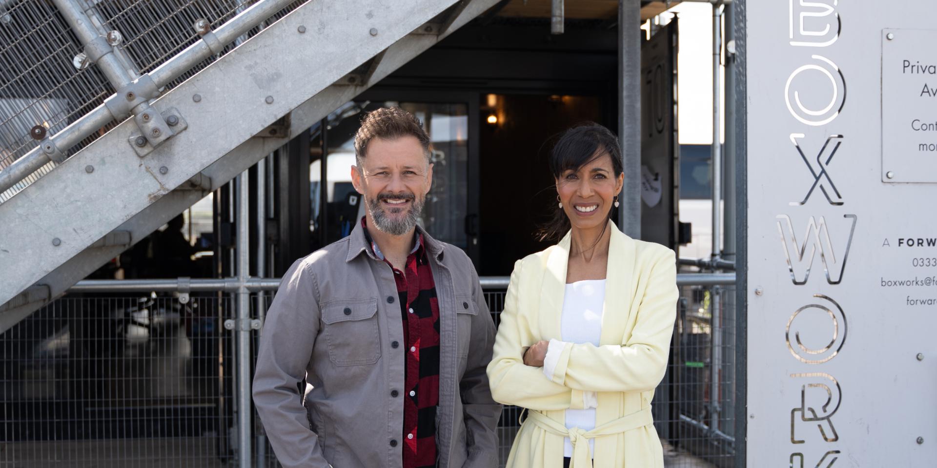 Michelle Ogundehin and Max McMurdo at Boxworks Bristol.